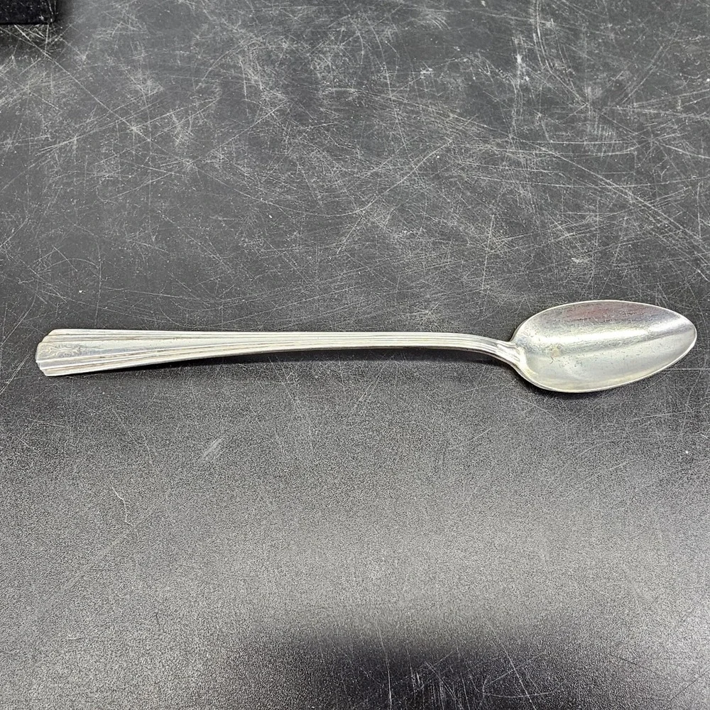 Vintage International Avon Silver plate Table Spoon 1940 Antique Flat 7.5